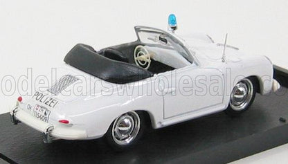 PORSCHE - 356 SPIDER OPEN POLICE SVIZZERA 1952 - WHITE Scale model car on Vroomi