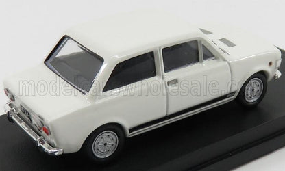 White classic four-door vintage car model on black display base, now accessible via Vroomi