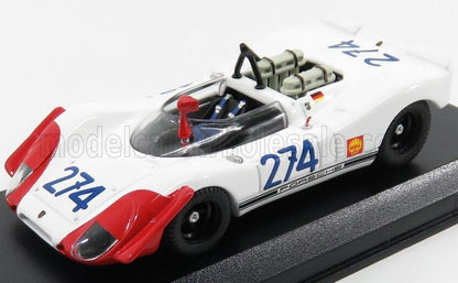 PORSCHE - 908/02 N 274 3e TARGA FLORIO 1969 STOMMELEN - HERRMANN - BLANC ROUGE - Vroomi