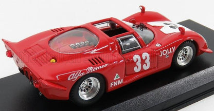 ALFA ROMEO - 33.2 N 33 VINCITRICE 3h RIO DE JANEIRO 1969 C.PACE - ROSSO BIANCO