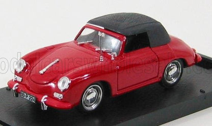 PORSCHE - 356C CABRIOLET CLOSED 1952 - RED Scale model car on Vroomi