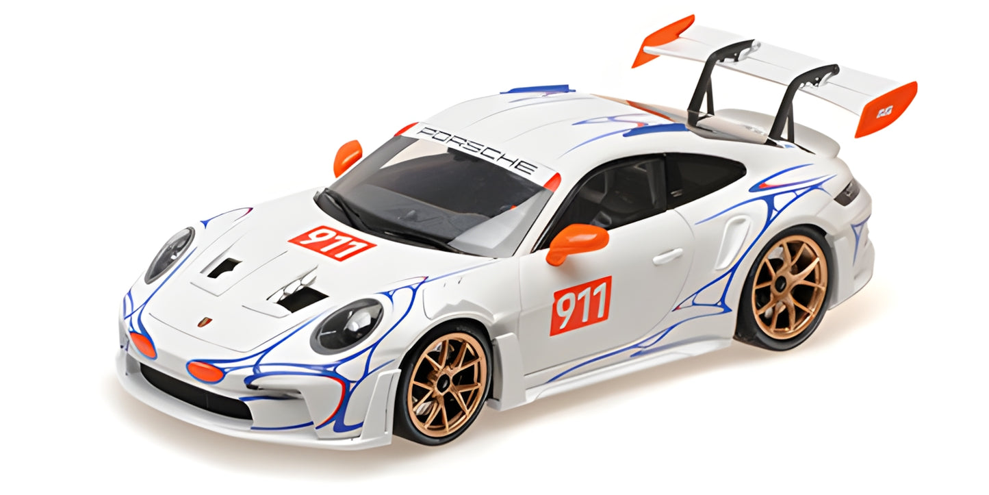 PORSCHE 911 (992) GT3RS WHITE & ORANGE 2023
