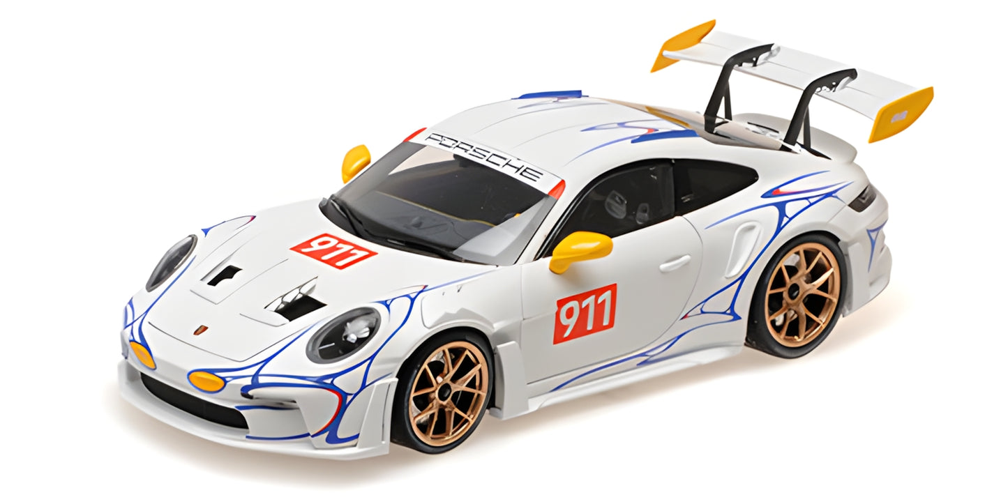 PORSCHE 911 (992) GT3RS WHITE & YELLOW 2023
