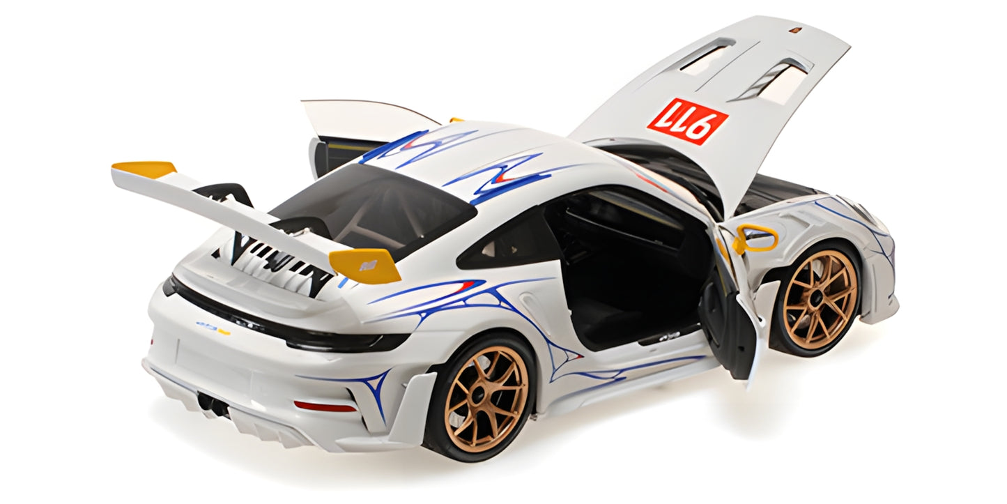 PORSCHE 911 (992) GT3RS WHITE & YELLOW 2023