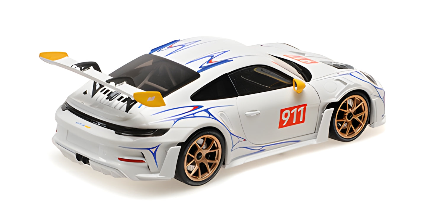 PORSCHE 911 (992) GT3RS WHITE & YELLOW 2023