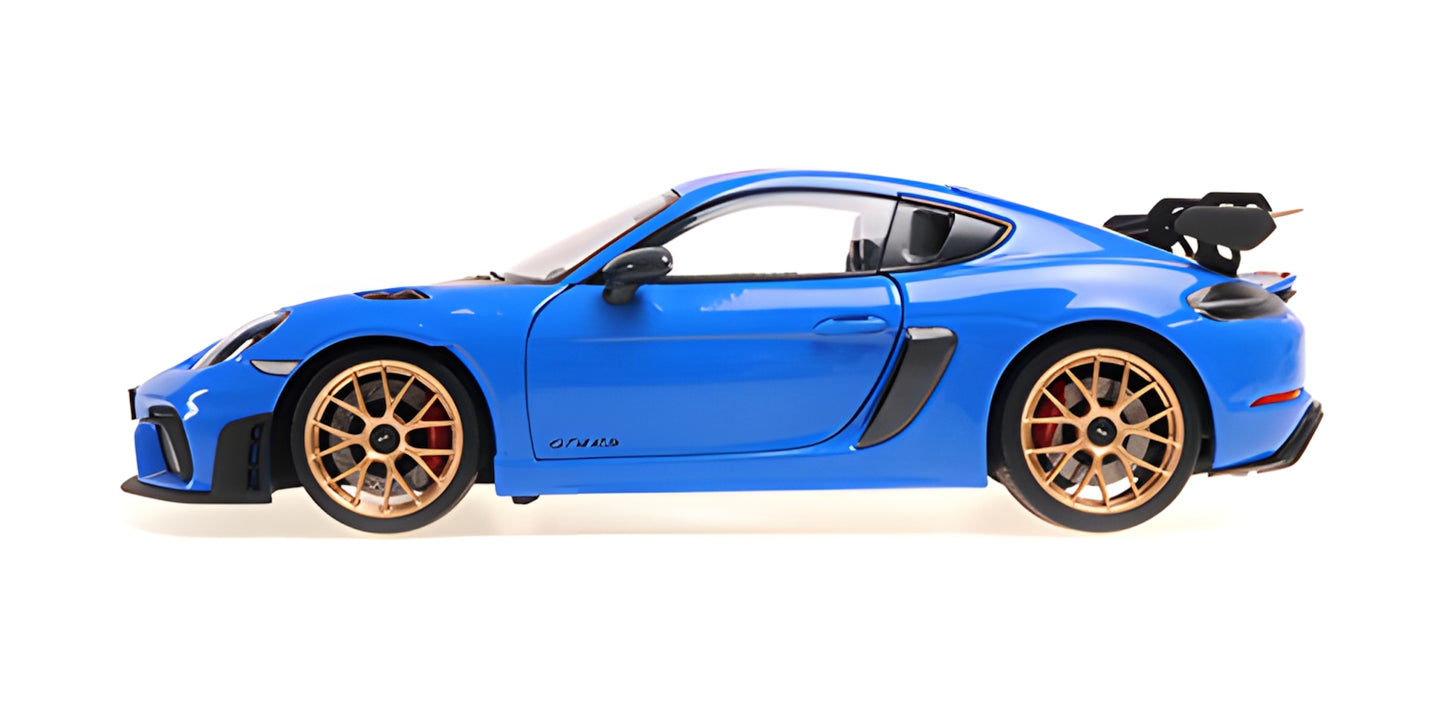 PORSCHE CAYMAN GT4 RS BLUE WITH WEISSACH PACKAGE 2024