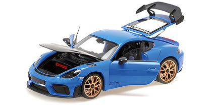 PORSCHE CAYMAN GT4 RS BLUE WITH WEISSACH PACKAGE 2024