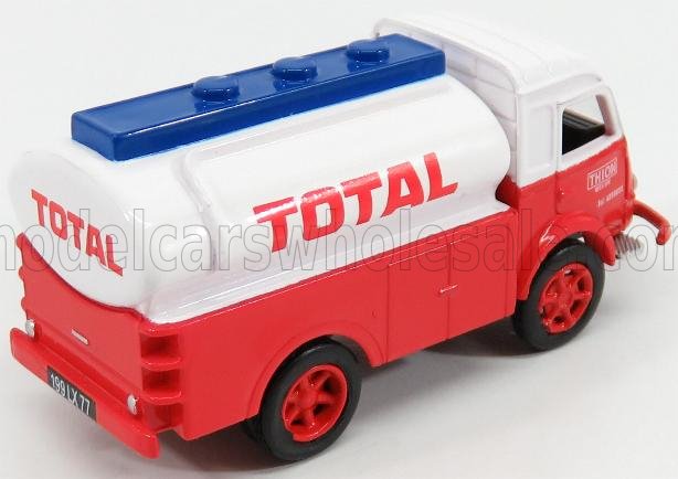 RENAULT - GALION TANKER TRUCK FUEL TOTAL 1963 - RED WHITE BLUE