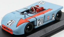 PORSCHE - 908/03 N 21 1000 km NURBURGRING 1970 RODRIGUEZ - KINNUNEN - BLEU CLAIR ORANGE - Vroomi