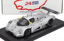 MERCEDES BENZ – SAUBER C9 5,0 l Turbo-V8 TEAM SAUBER MERCEDES N 63 SIEGER 24-Stunden-Rennen von Le Mans 1989 JOCHEN MASS – MANUEL REUTER – STANLEY DICKENS – SILBER