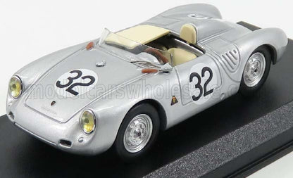 PORSCHE - 550RS SPIDER N 32 24h LE MANS 1958 GODIN DE BEAUFORT - LINGE - ARGENT - Vroomi