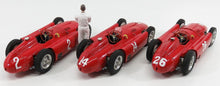 FERRARI - SET 3X F1  D50 SHORT NOSE N 14 FRENCH GP 1956 COLLINS - F1  D50 LONG NOSE N 2 GERMAN GP 1956 COLLINS - F1  D50 N 26 MONZA ITALY GP 1956 COLLINS - RED