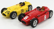 FERRARI - F1  SET 2X LANCIA D50 N 20 6th BELGIUM GP 1956 A.PILETTE + D50 N 6 WINNER GP TORINO 1955 A.ASCARI - RED YELLOW