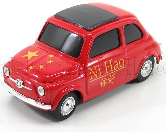 FIAT - 500 BRUMS CINA NI HAO 2018 - RED Scale model car on Vroomi