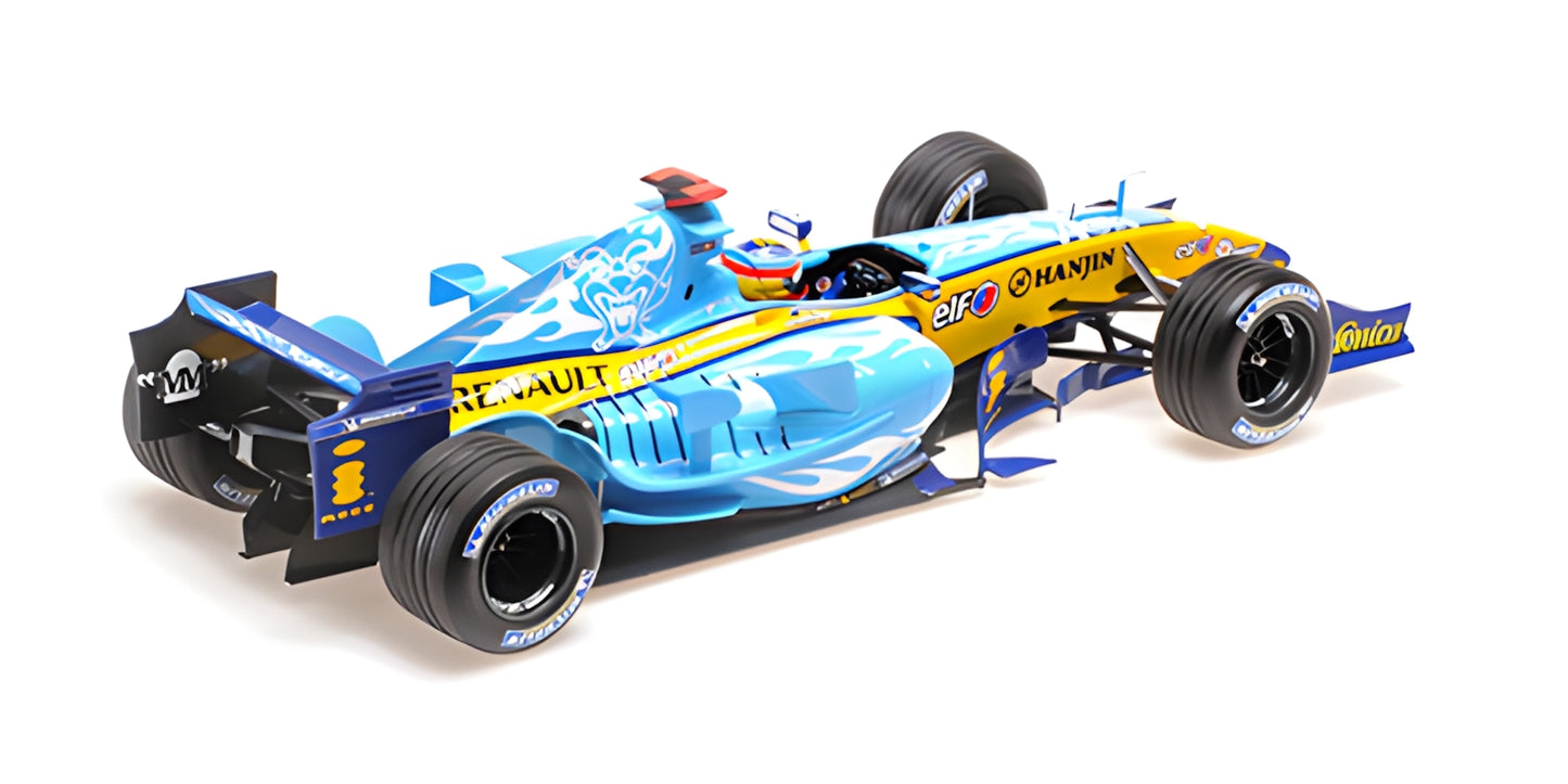 RENAULT F1 TEAM R25 FERNANDO ALONSO 2ND PLACE BELGIAN GP WORLD CHAMPION 2005