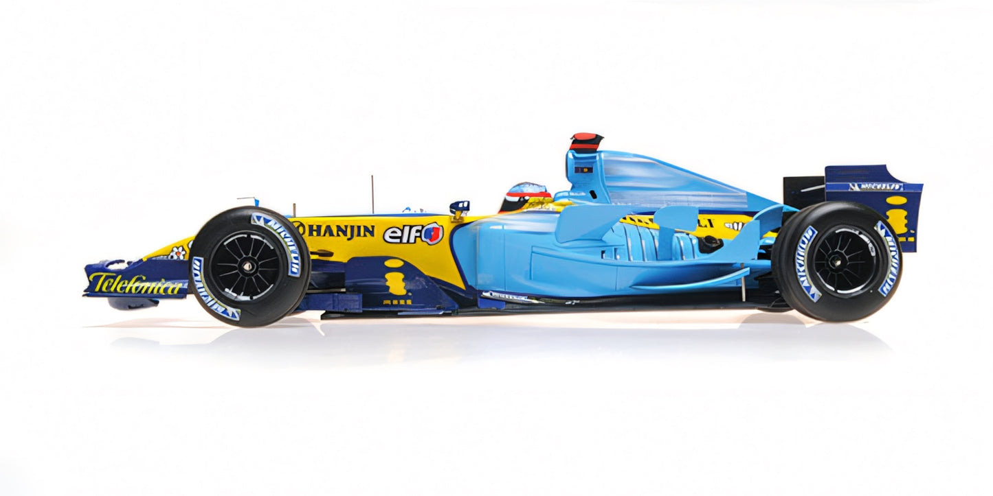 RENAULT F1 TEAM R25 FERNANDO ALONSO 3RD PLACE BRAZIL GP WORLD CHAMPION 2005