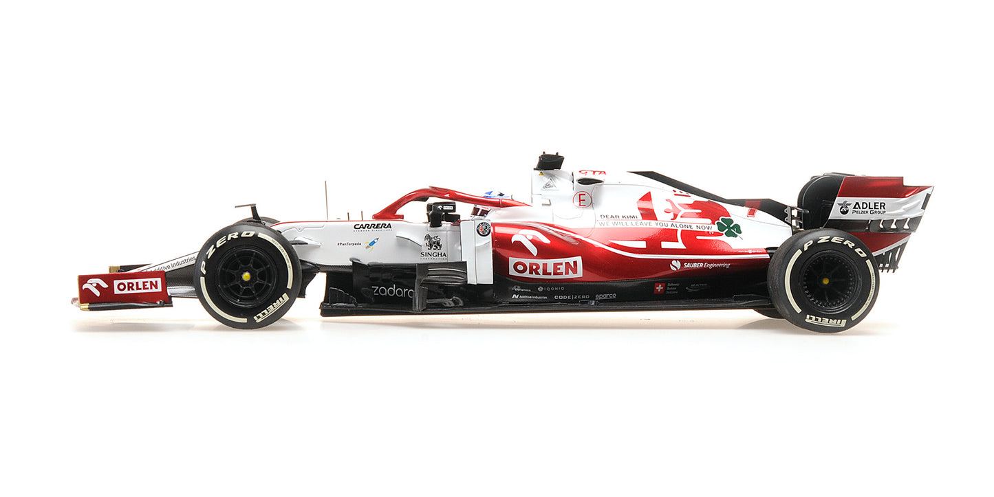 ALFA ROMEO C41 KIMI RAIKKONEN FINAL RACE ABU DHABI GP 2021