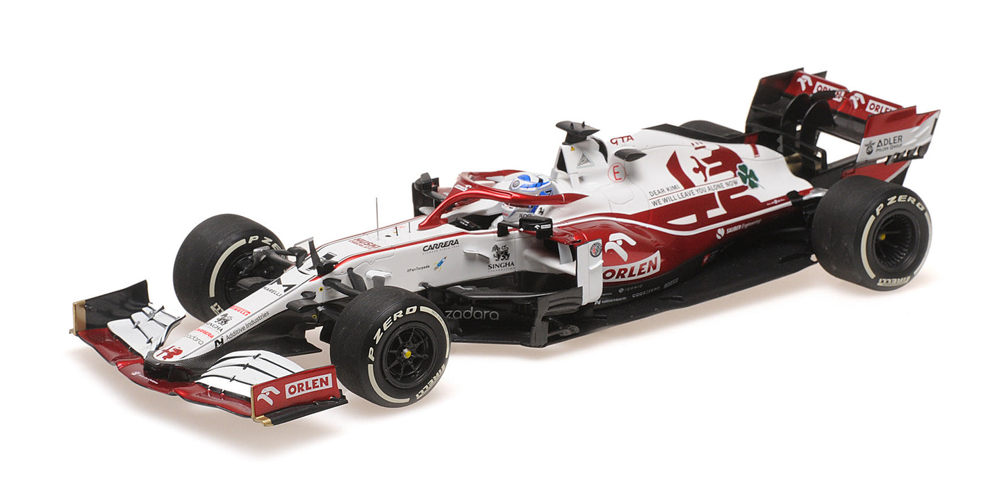 ALFA ROMEO C41 KIMI RAIKKONEN FINAL RACE ABU DHABI GP 2021