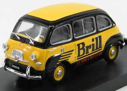 FIAT - 600 MULTIPLA VEICOLO COMMERCIALE LUCIDO DA SCARPE BRILL 1956 - YELLOW BLUE Scale model car on Vroomi