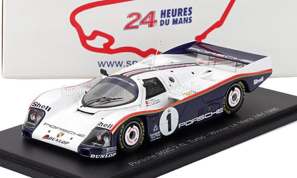 PORSCHE - 962C 2.6L TURBO TEAM ROTHMANS PORSCHE N 1 WINNER 24h LE MANS 1986 HANS JOACHIM STUCK - DEREK BELL - AL HOLBERT - WHITE BLUE