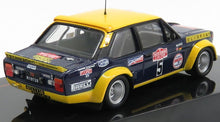 FIAT - 131 ABARTH N 5 RALLY SANREMO 1977 W.ROHRL - W-P.PITZ - BLUE YELLOW - Vroomi