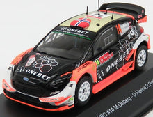 FORD ENGLAND - FIESTA WRC N 14 RALLY PORTUGAL 2017 M.OSTBERG - O.FLOENE - BLACK ORANGE GOLD