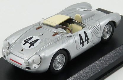 PORSCHE - 550RS SPIDER N 44 12h SEBRING 1957 BUNKER - WALLACE - ARGENT - Vroomi