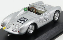 PORSCHE - 550RS N 22 VAINQUEUR 10h MESSINE 1958 HEINZ - STRAHLE - ARGENT - Vroomi