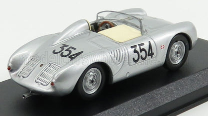 PORSCHE - 550RS SPIDER N 354 MILLE MIGLIA 1957 HEINZ SCHILLER - ARGENT - Vroomi