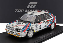 LANCIA | DELTA 4WD TEAM MARTINI RACING (night version) N 6 WINNER RALLY MONTECARLO 1987 MIKI BIASION - TIZIANO SIVIERO - CON VETRINA - WITH SHOWCASE
