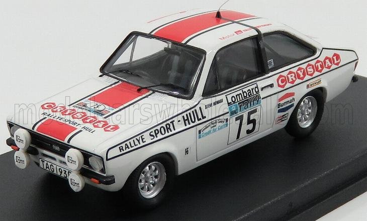 Ford Escort MkII No. 75 Mike Jackson Steve Howard RAC Rally 1977 Trofeu 1:43 scale model