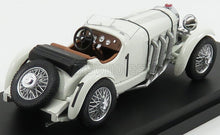 White vintage race car model with spare tire, detailed engine and dashboard, available on Vroomi