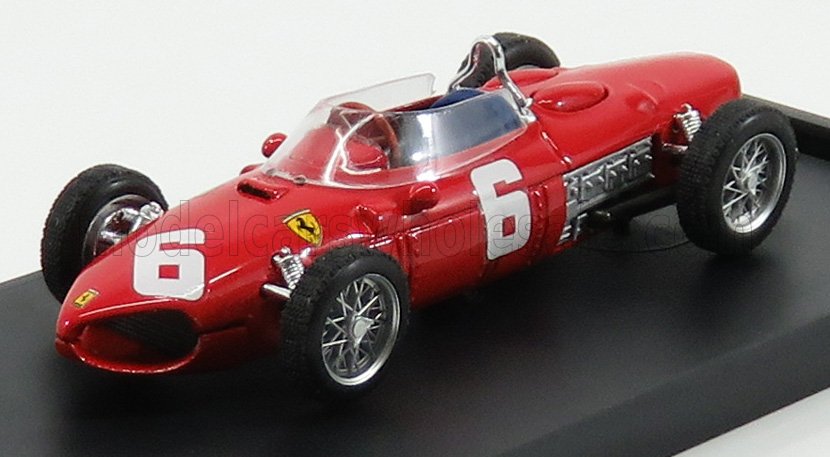 FERRARI - F1 156 N 6 ITALY GP 1961 R.GINTHER - RED Scale model car on Vroomi