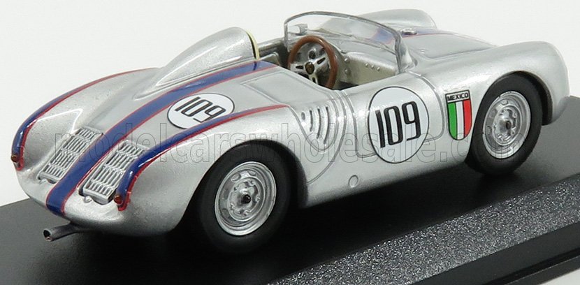 PORSCHE - 550 RS SPIDER N 109 MEMORIAL NASSAU TROPHY RACE 1957 R.RODRIGUEZ - ARGENTO - Vroomi