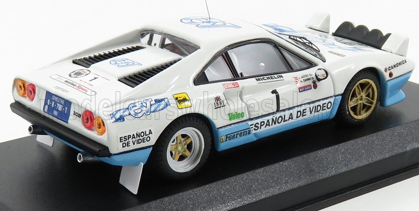 FERRARI - 308 GTB N 1 WINNER RALLY CRITERIUM LUIS DE BAVIERA 1984 ZANINI - AUTET - WHITE BLUE - Vroomi