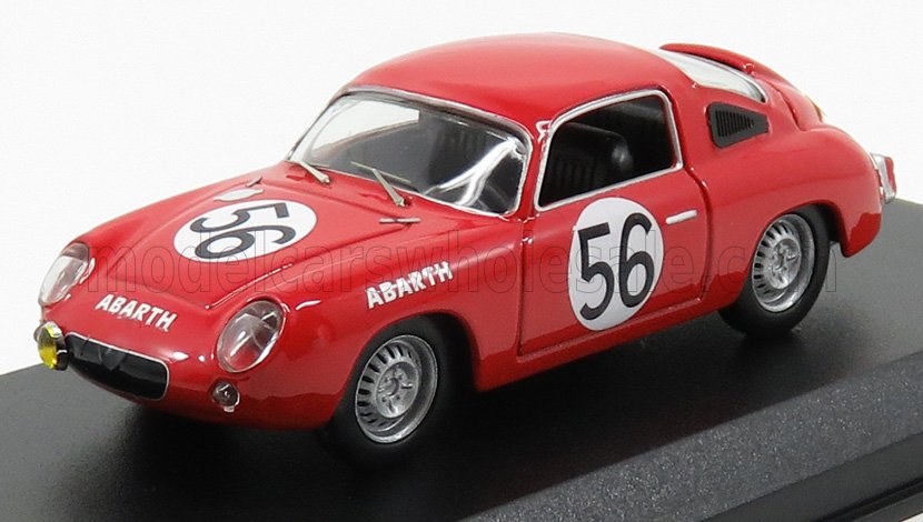 FIAT - ABARTH 700S N 56 24h LE MANS 1961 BASSI - RIGAMONTI - ROUGE - Vroomi