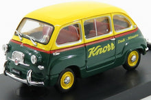 FIAT - 600 MULTIPLA VEICOLO COMMERCIALE BRODO KNORR 1956 - YELLOW BLUE Scale model car on Vroomi