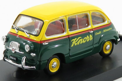 FIAT - 600 MULTIPLA VEICOLO COMMERCIALE BRODO KNORR 1956 - YELLOW BLUE Scale model car on Vroomi
