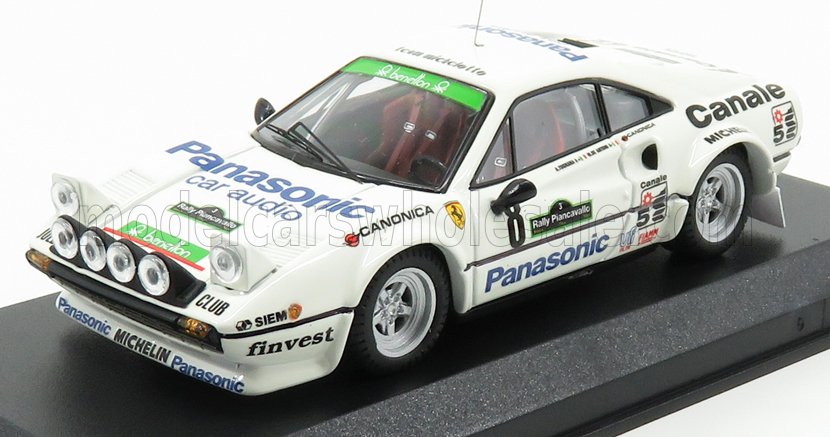 FERRARI - 308 GTB Gr.4 N 8 WINNER RALLY PIANCAVALLO 1982 DE ANTONI - TOGNANA - WHITE - Vroomi