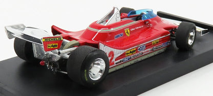 FERRARI - F1 312T4 N. 12, 2° GP DI FRANCIA A DIJON 1979, GILLES VILLENEUVE - modellino in scala rosso modellino Vroomi