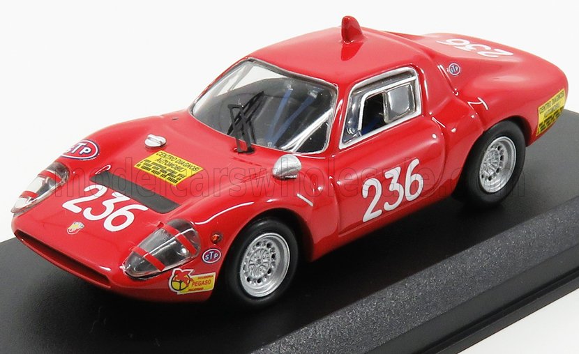 FIAT - ABARTH OT1300 N 236 VAINQUEUR DE LA CATÉGORIE TARGA FLORIO 1970 GARUFI - ROUGE - Vroomi