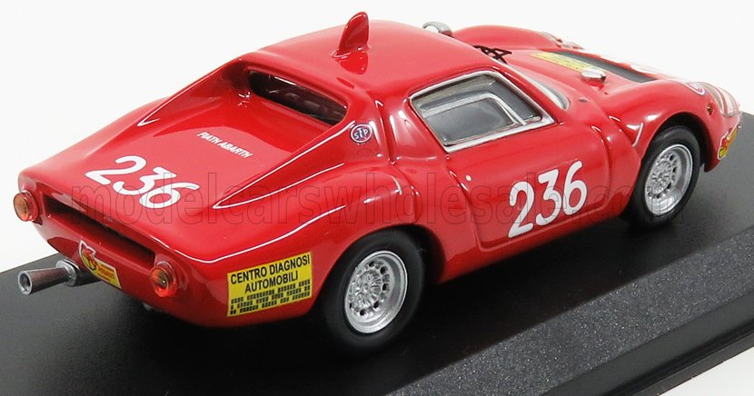FIAT - ABARTH OT1300 N 236 VAINQUEUR DE LA CATÉGORIE TARGA FLORIO 1970 GARUFI - ROUGE - Vroomi