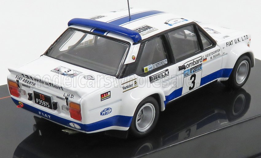 FIAT - 131 ABARTH TEAM FIAT UK N 3 RALLY RAC LOMBARD 1979 W.ROHRL - C.GEISTDORFER - WHITE BLUE - Vroomi