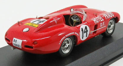 FERRARI - 750 MONZA 3.0L SPIDER N.º 14 CARRO DE RALLY CARRERA PANAMERICANA 1954 R. BRACCO - R. LIVOCCHI - PRETO - Vroomi