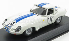 JAGUAR  E-TYPE N 14 24h LE MANS 1963 HANSGEN - PABST - BIANCO BLU - Vroomi