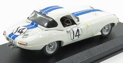 JAGUAR  E-TYPE N 14 24h LE MANS 1963 HANSGEN - PABST - BIANCO BLU - Vroomi