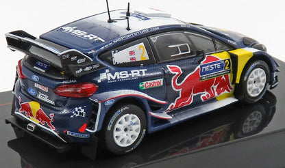 1/43 scale Ford Fiesta WRC rally car die-cast model in racing livery, available at Vroomi