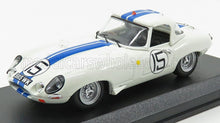 JAGUAR  E-TYPE LIGHTWEIGHT 3.8L TEAM BRIGGS CUNNINGHAM N 15 24h LE MANS 1963 S.CUNNINGHAM - B.GROSSMANN - BIANCO BLU - Vroomi