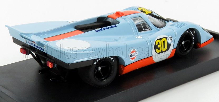 PORSCHE - 917K SCUDERIA JWA GULF N 30 WINNER 1000Km BUENOS AIRES 1971 JO SIFFERT - DEREK BELL - LIGHT BLUE ORANGE Scale model car on Vroomi