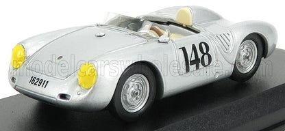 PORSCHE - 550RS N 148 2e AOSTA- GRAN SAN BERNARDO 1957 WOLFGANG VON TRIPS - ARGENT - Vroomi